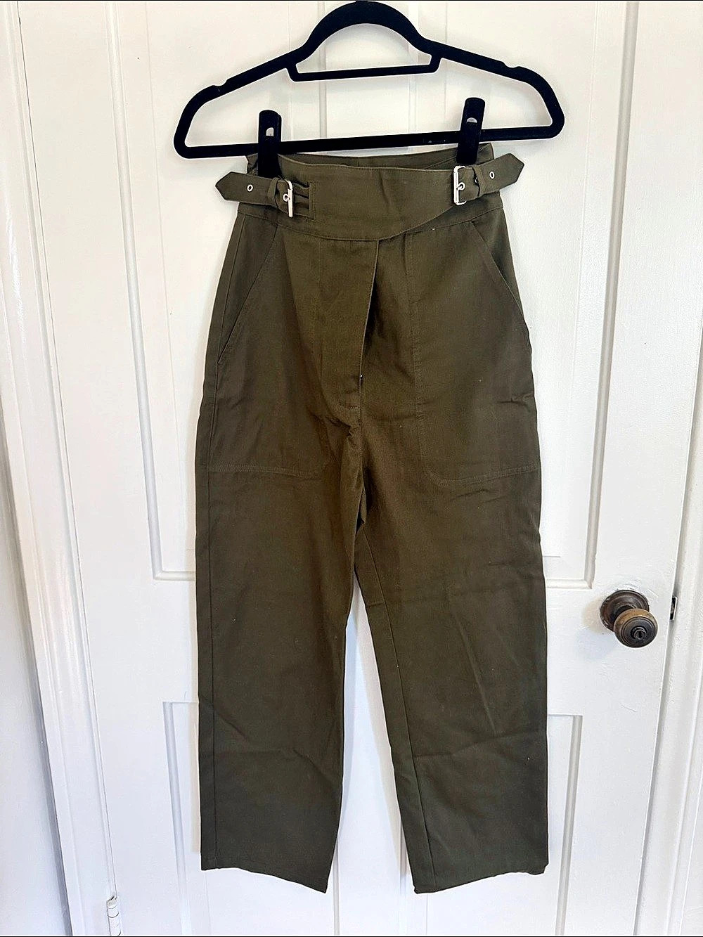 Rachel Comey Olive Straight-Leg Trousers